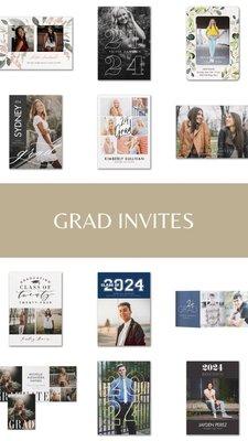 Graduation invitations can be customized or designed online in the comforts of your own home.