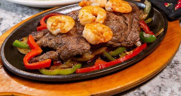 steak with shrimp