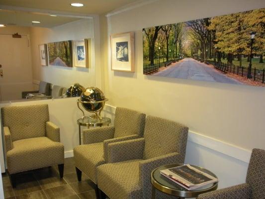 Comfortable modern waiting room