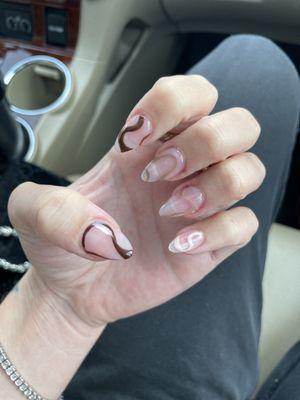 $85 for a terrible manicure and terribly rude service