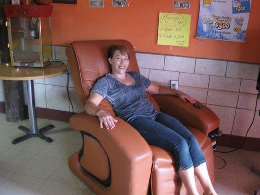 Massage Chair at the Village Stop & Go in Questa, NM. :)