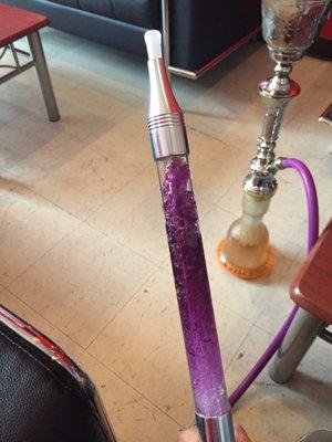 The hookah hose has ice in it and makes the flavor so smooth and fresh.