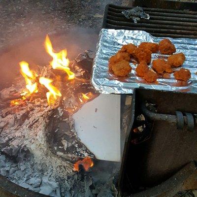 It was a quite weekend in centennial campground.