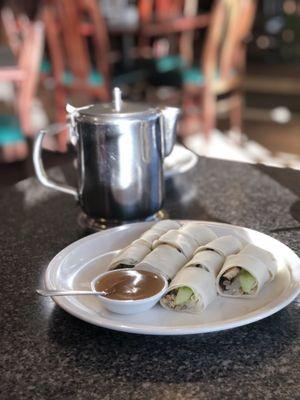 Spring rolls I modified to vegan