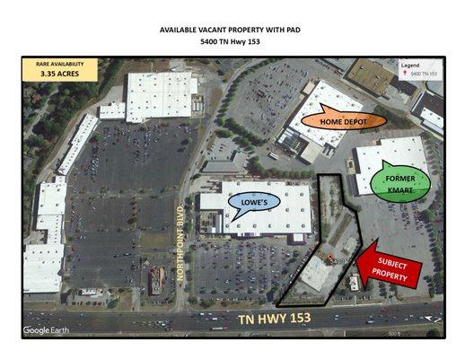 5400 Hwy 153, Hixson, TN - Prime Retail Land - Vacant Land for Sale