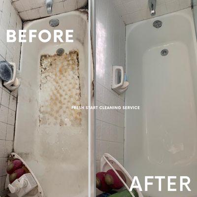 Deep cleaning bathroom