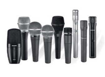 Shure microphones, Rentals, sales, and more