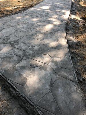 Decorative stamp concrete/random stone