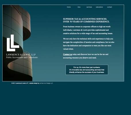 Lawerence & Lewis accounting firm website