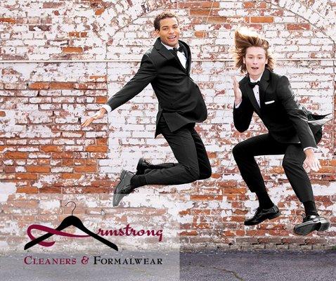 Armstrong Cleaners & Formalwear has access to the latest styles of tuxes.