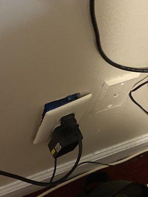 Broken outlet