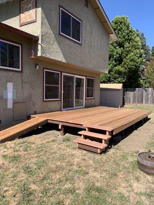 Redwood deck