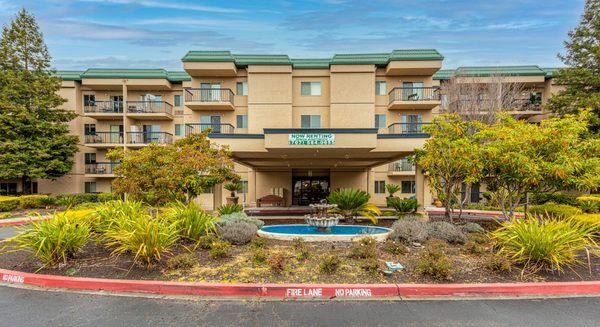 Building exterior at Altamont Apartments in Rohnert Park, CA 94928