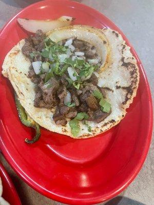 Steak taco