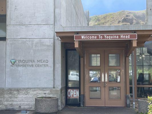 The entrance to the Interpretive Center