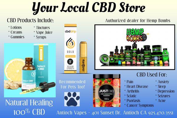 Huge selection of CBD Products and knowledge!