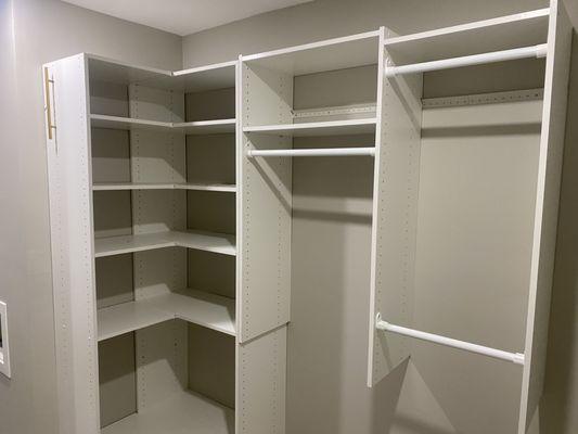 Closet assembly and installation