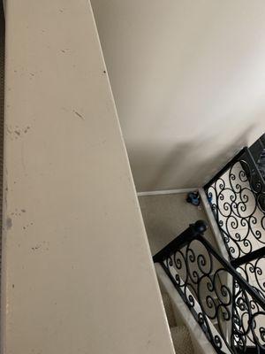 How did paint get in my hallway when painting was done in bedroom