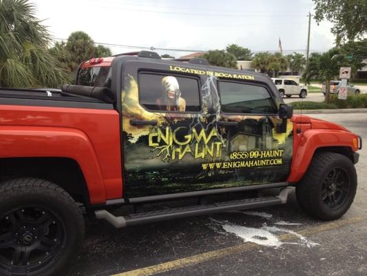 Full vehicle wrap on H3.