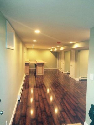 Refinished basement