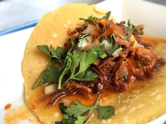 Barbacoa Taco - Smoky and delicious.