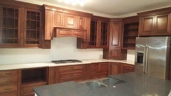 Cherry wood kitchen renovation