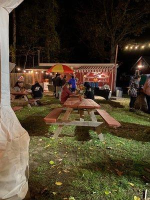 Outside Seating area, concession/food