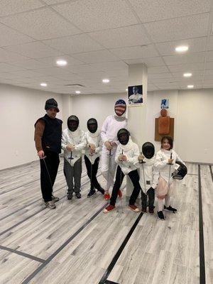 Fencing Program; free assessments every Sunday at 1:30 PM.