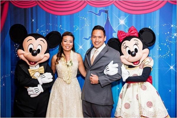 Helping Mickey and Minnie ensure this couple's wedding was fun and AMAZING!