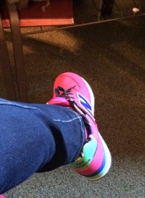 Yes we can wear sneakers in church, come comfy if ya like!