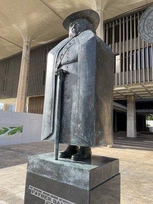 Marisol Escobar; Father Damien; 1968; bronze