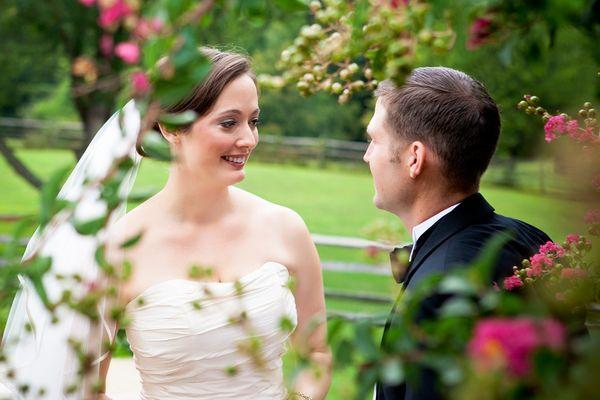 Bride and Groom first look.