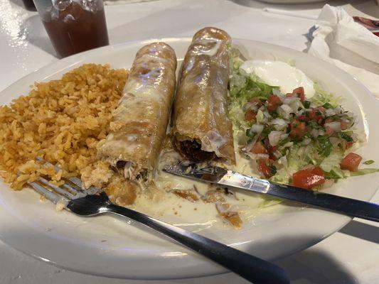 Chicken chimichanga