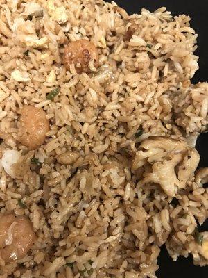 A joke of Rice  "chicken and shrimp"