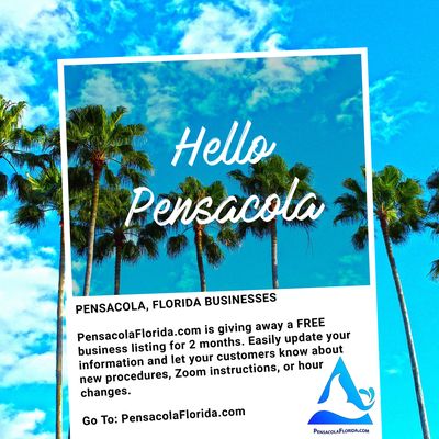 Free Business Directory Listing on PensacolaFlorida.com for 2 months.  https://pensacolaflorida.com