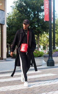 ANN DEMEULEMEESTER LONG COAT. SUPREME X LOUIS VUITTON BAG