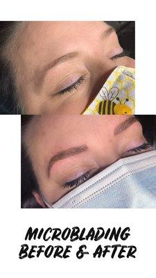 Microblading before & after