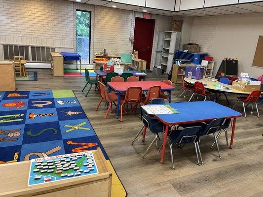 Preschool classroom space