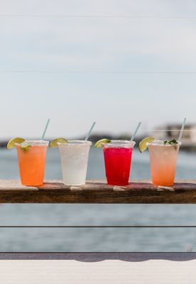 Margaritas on the bay at Buckets, Stone Harbor