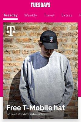 FREE T-Mobile Hat  on 5/9/23