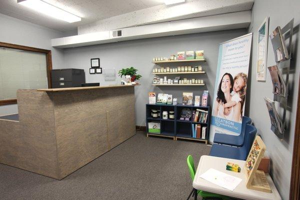 Front desk and reception area