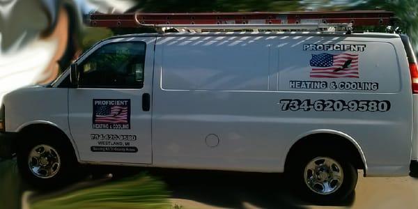 One of our HVAC trucks