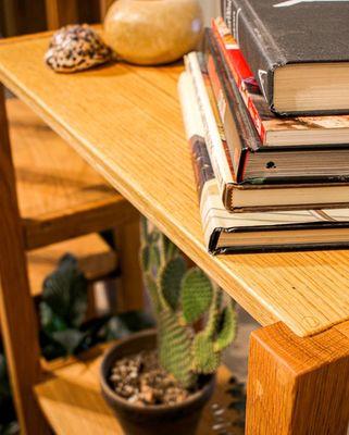 Custom Made Shelving in White Oak