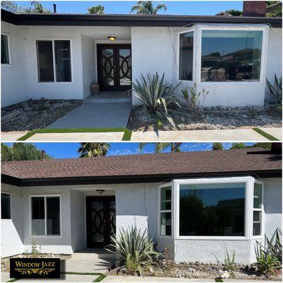 Before and After Picture
White Retrofit Windows!