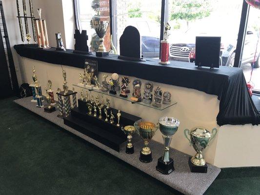 A ton of choices for various sports trophies.