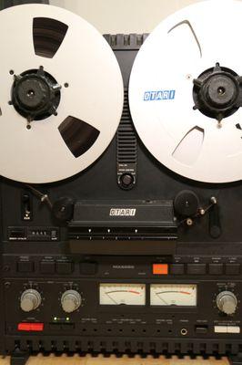 One of our broadcast quality reel to reel audio tape decks.