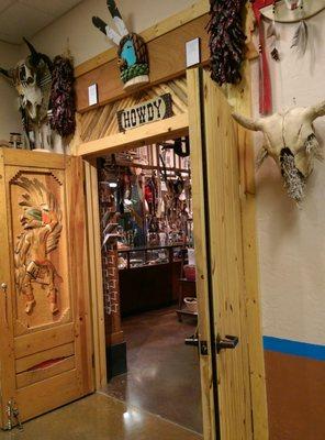 Entrance to gift shop.