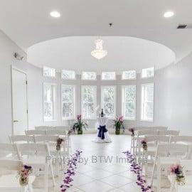 Inside the building, perfect for an indoor ceremony