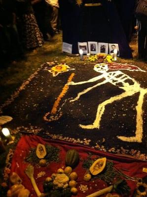 Idols in the park for Dia De Los Muertos