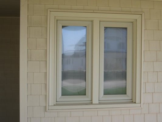 Vinyl window installation